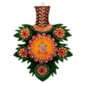 Wooden Papier Mache Decorative Lord Ganesha Wall Hanging Kafalo