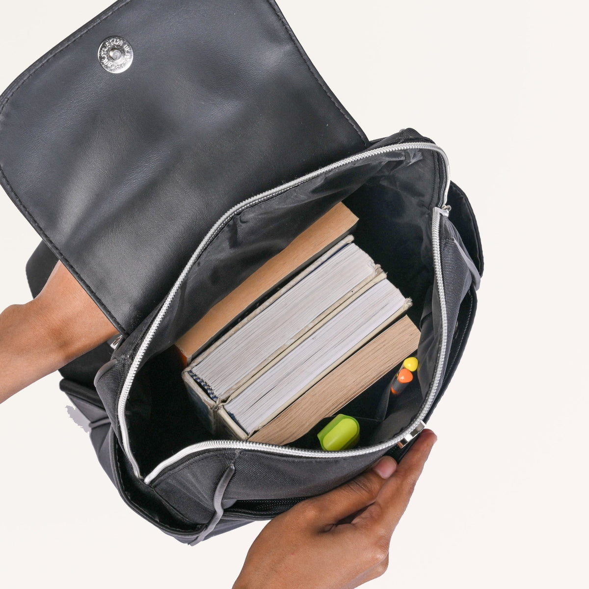 Kaizen Sleek Black Backpack Nestasia