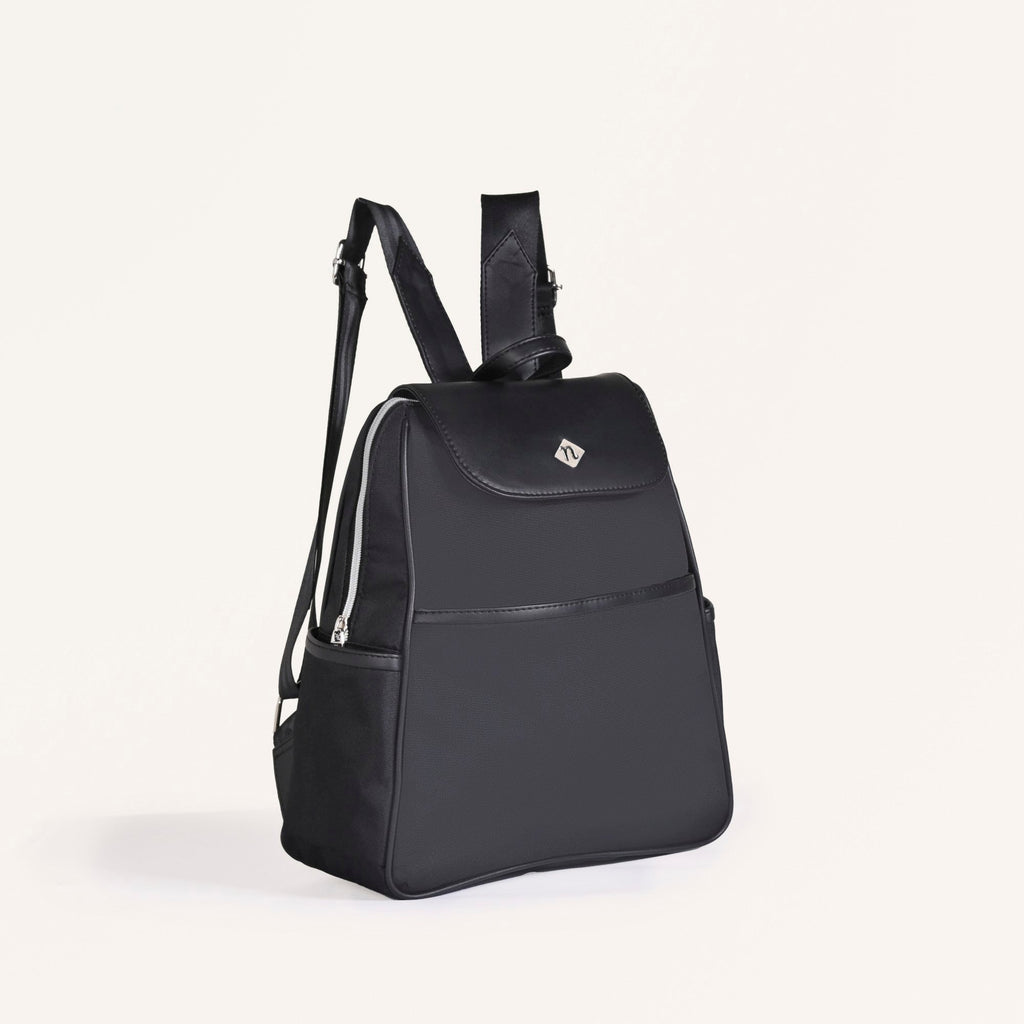 Kaizen Sleek Black Backpack Nestasia