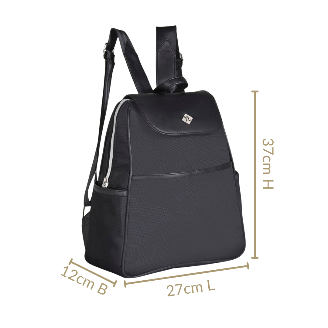 Kaizen Sleek Black Backpack Nestasia