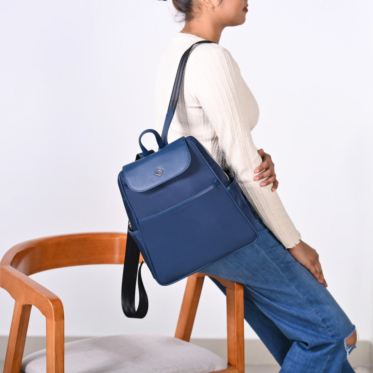 Kaizen Small Travel Backpack Navy Blue Nestasia