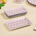 Kaleido Pink 16 Piece Ceramic Dinner Set For 4 Nestasia