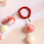 Candy Floss Daze Keychain Red And White Nestasia