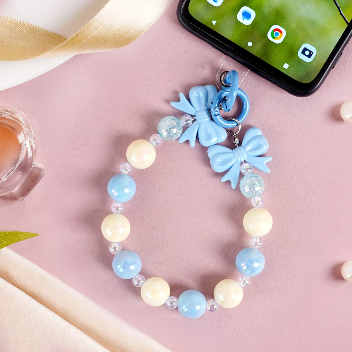 Bow Tied Blues Keychain Nestasia