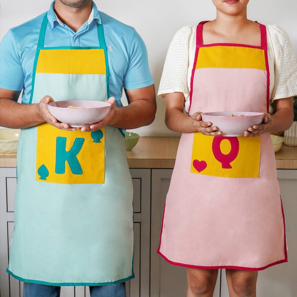 King And Queen Apron Set Nestasia