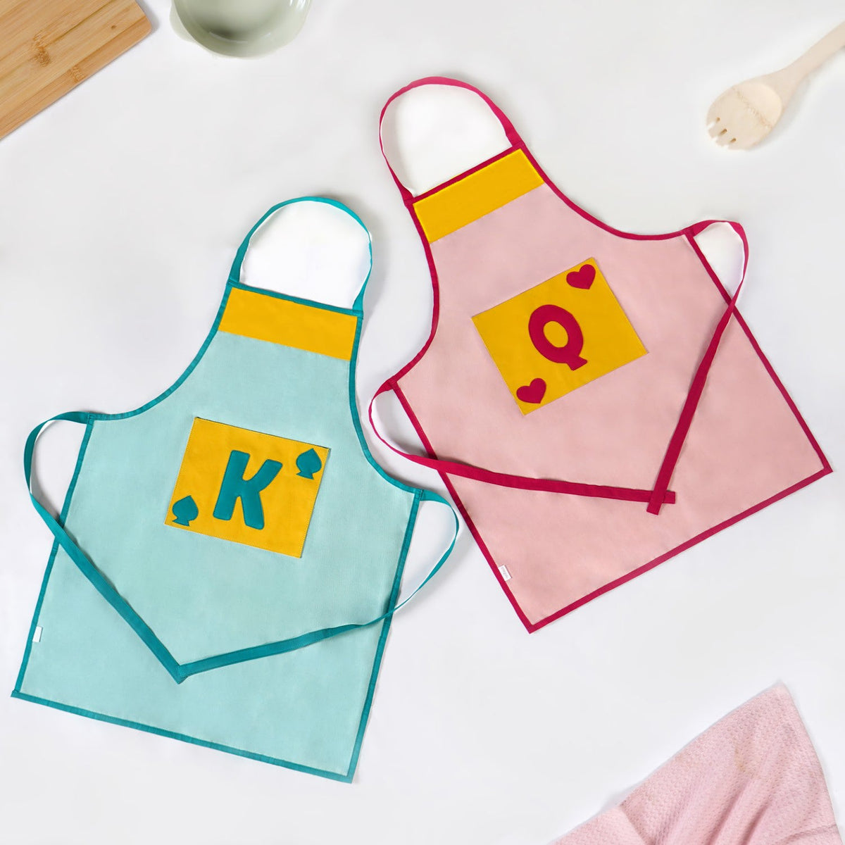 King And Queen Apron Set Nestasia