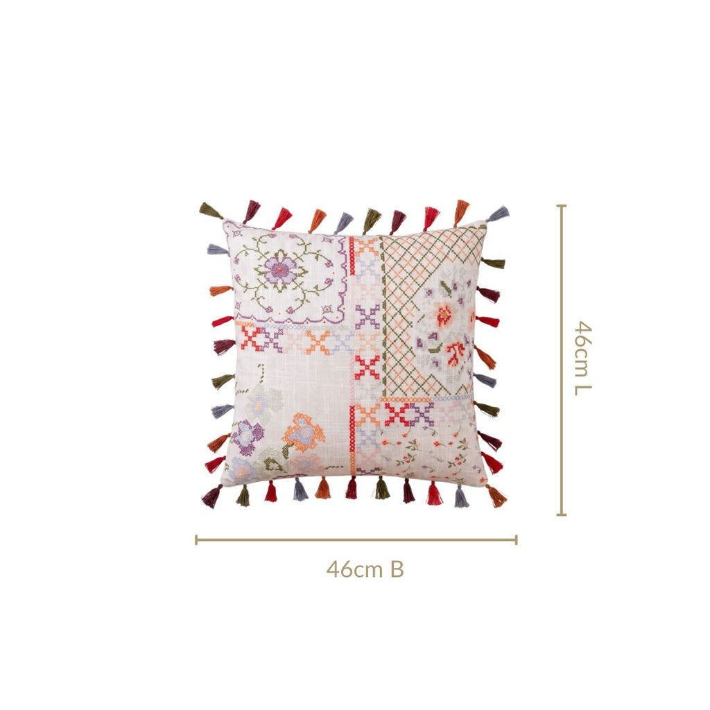 Kitsch Floral Cotton Cushion Cover 46x46cm Nestasia