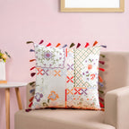 Kitsch Floral Cotton Cushion Cover 46x46cm Nestasia