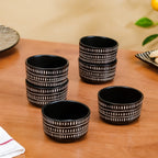 Kuro 24 Piece Ceramic Dinner Set For 6 Nestasia