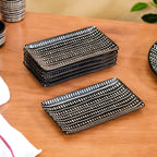Kuro 24 Piece Ceramic Dinner Set For 6 Nestasia