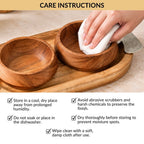 Celeste Snack Bowl With Tray Set Of 3 Nestasia