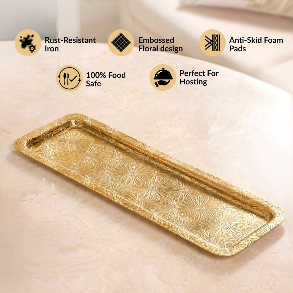 Aurette Snack Serving Platter 43x15cm Nestasia