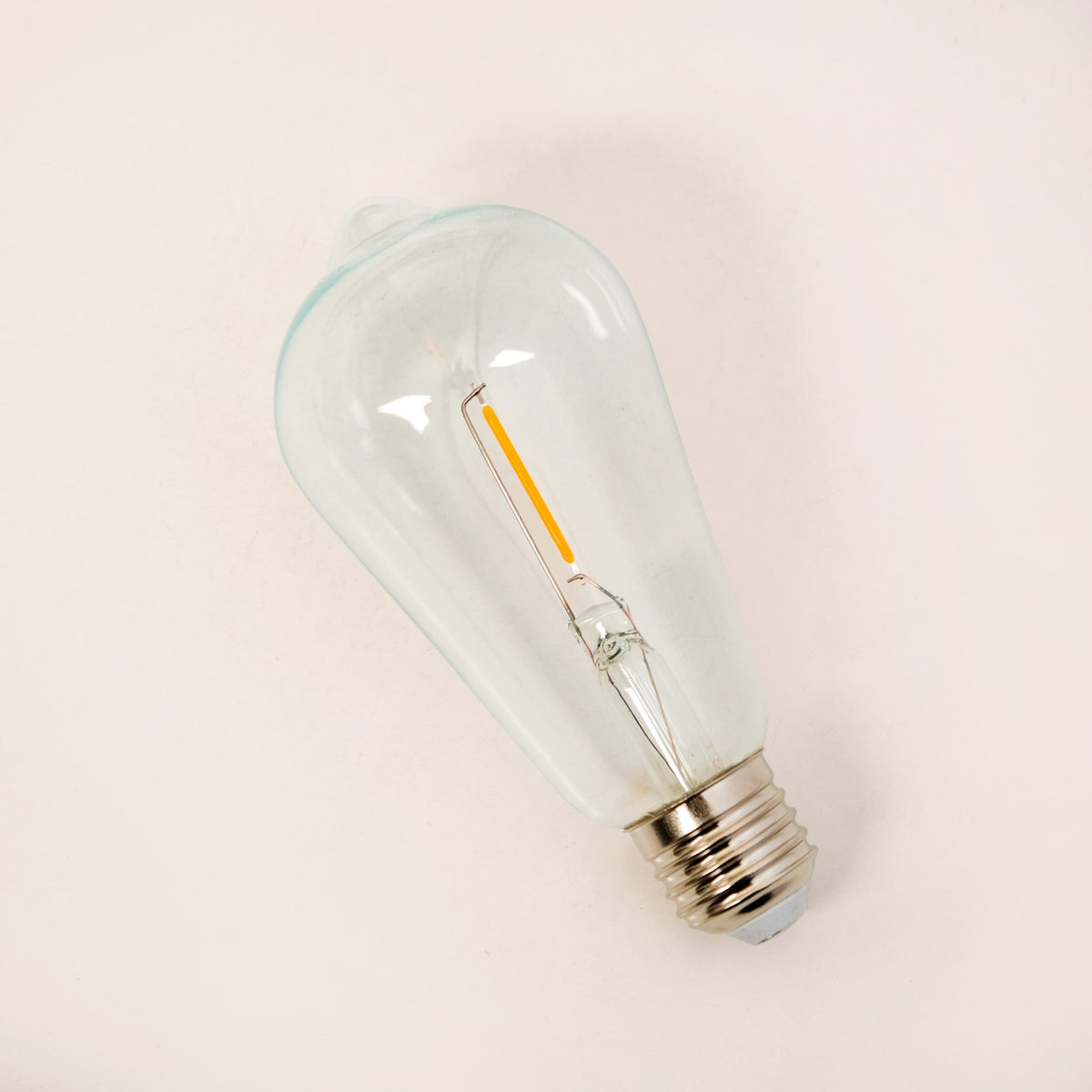Palm Leaf Brown Glass LED Table Lamp With Auto Timer Nestasia