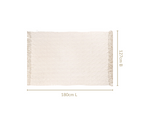 Feather Soft Throw Blanket Off White Nestasia