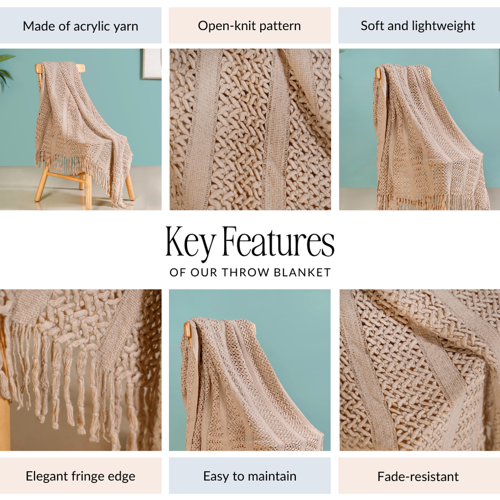 Chestnut Soft Couch Throw Nestasia