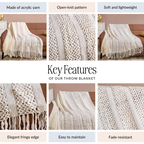 Cloud Nine Throw Blanket White Nestasia