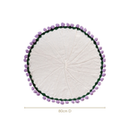 Crochet Flower Bouquet Throw Purple 80cm Nestasia
