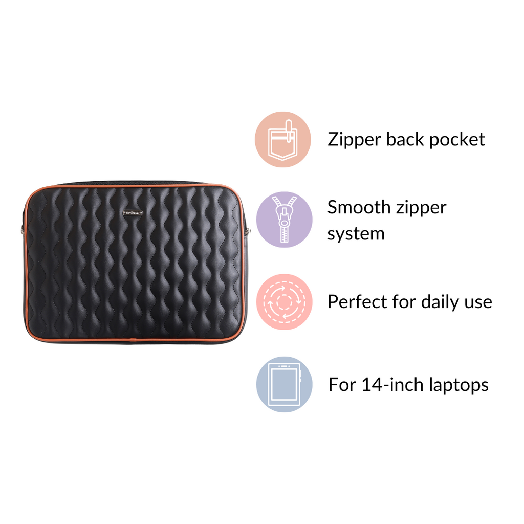 Black Laptop Sleeve Nestasia