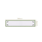Midori Pure Cotton Table Runner In Sage Green 180x36cm Nestasia