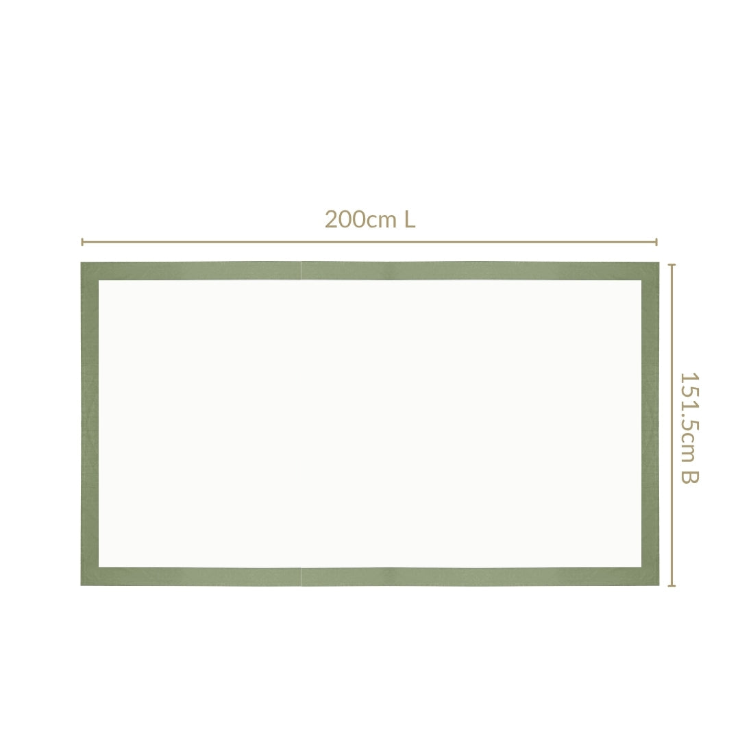 Midori Cotton Tablecloth For 6 Seater In Sage Green 200x150cm Nestasia