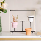 Metal Ceramic Planter with Stand Nestasia