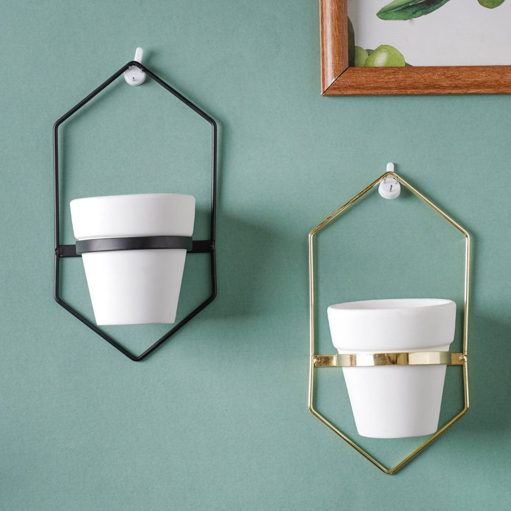 Indoor Pottery Wall Planters-Large Nestasia