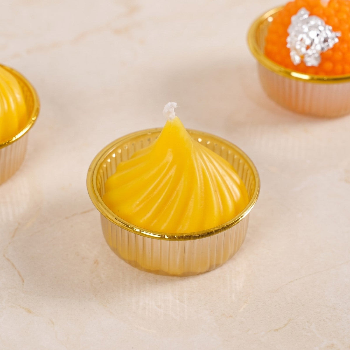 Laddoo And Modak Scented Candle Set Of 4 Nestasia