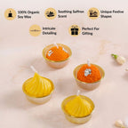 Laddoo And Modak Scented Candle Set Of 4 Nestasia