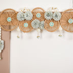 Minimalist Jute Chakra Festive Wall Hanging Toran With Tassels Nestasia