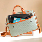 La Fusion Vegan Leather Laptop Organiser Bag 14" x 10" Nestasia