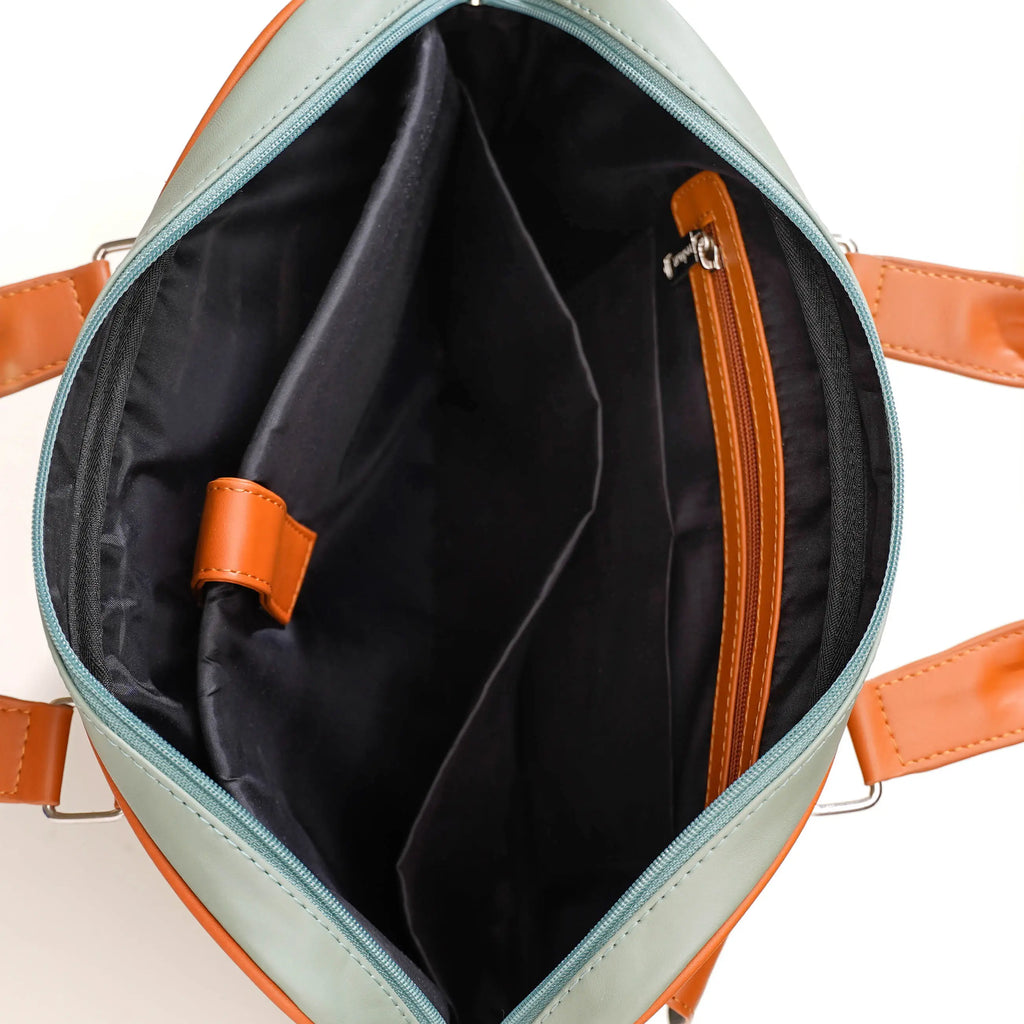 La Fusion Vegan Leather Laptop Organiser Bag 14" x 10" Nestasia