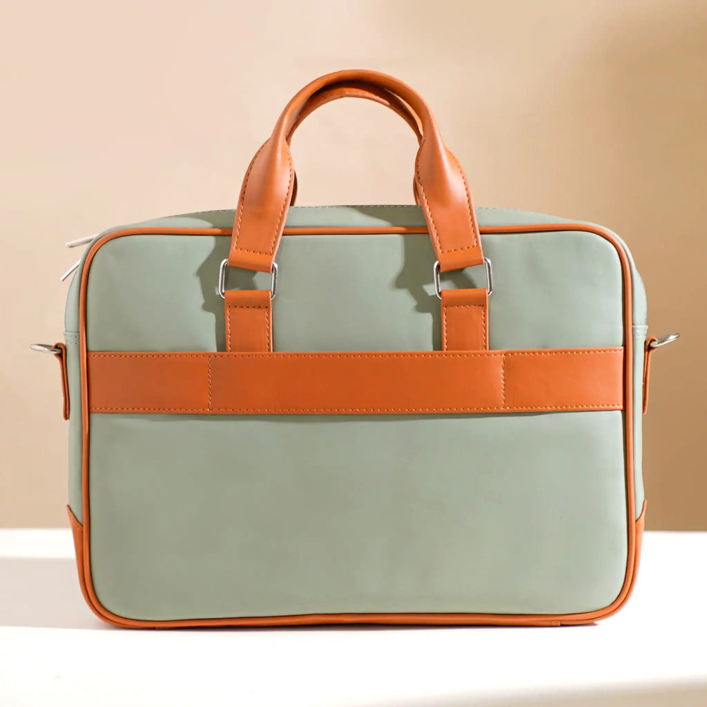 La Fusion Vegan Leather Laptop Organiser Bag 14" x 10" Nestasia
