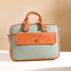 La Fusion Vegan Leather Laptop Organiser Bag 14" x 10" Nestasia