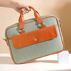 La Fusion Vegan Leather Laptop Organiser Bag 14" x 10" Nestasia