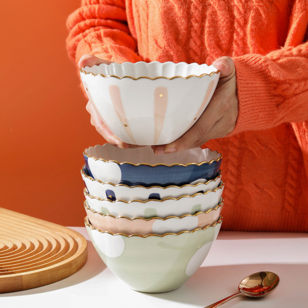 Large Ceramic Snack Bowl Nestasia
