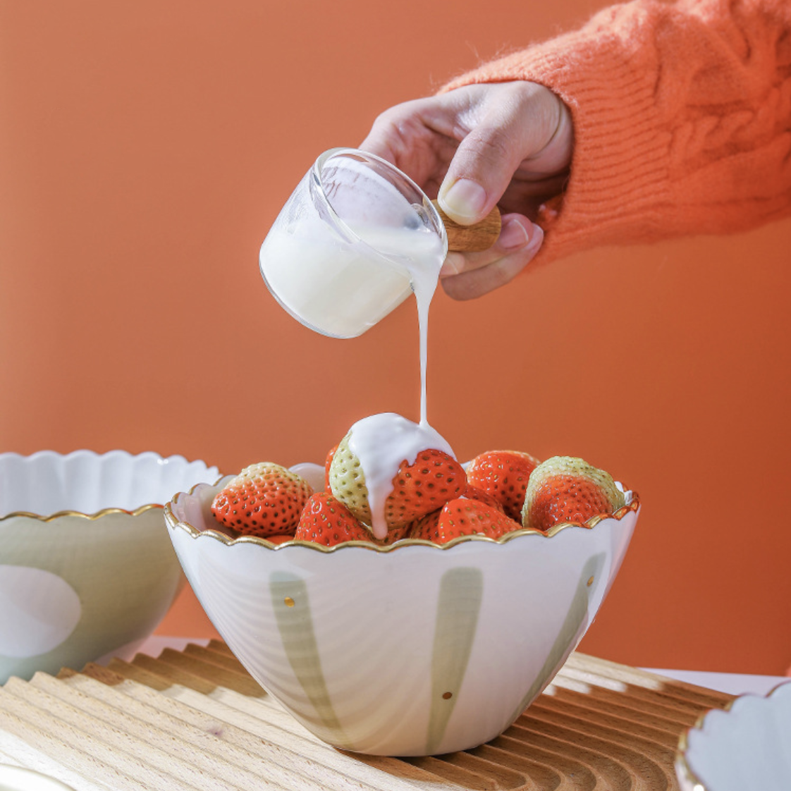 Large Ceramic Snack Bowl Nestasia