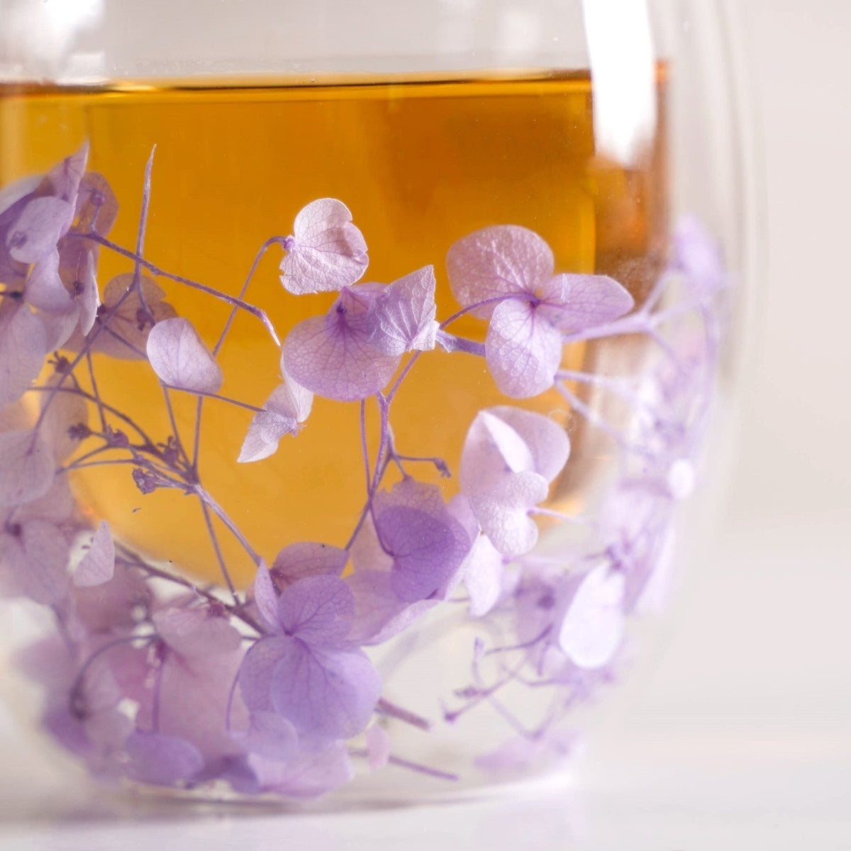 Lavender Flowers Inside Double Walled Coffee Mug Set Of 2 250ml Nestasia