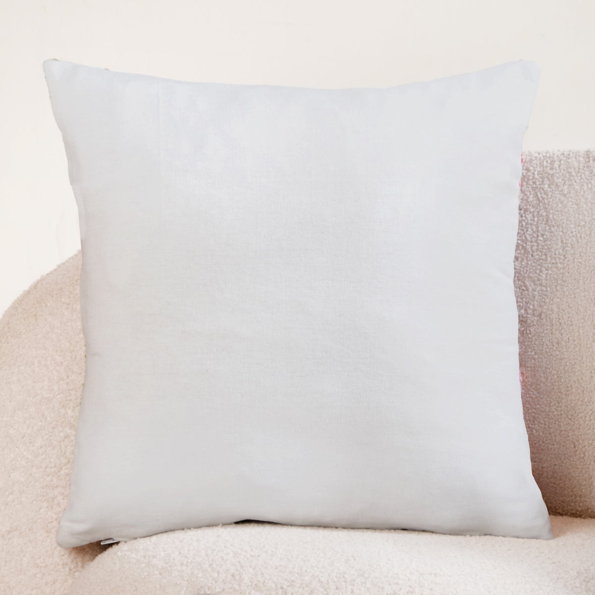 Lavender Lanes Cotton Embroidered Cushion Cover 40x40cm Nestasia