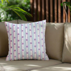 Lavender Lanes Cotton Embroidered Cushion Cover 40x40cm Nestasia