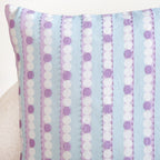Lavender Lanes Cotton Embroidered Cushion Cover 40x40cm Nestasia