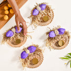 Lavender Sola Bud Tea Light Holder Set Of 4 Nestasia