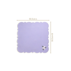 Lavender Embroidered Cotton Table Napkin Set Of 6 Nestasia