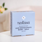 Autumn Leaf Ceramic Snack Bowl Set Of 4 180ml Nestasia