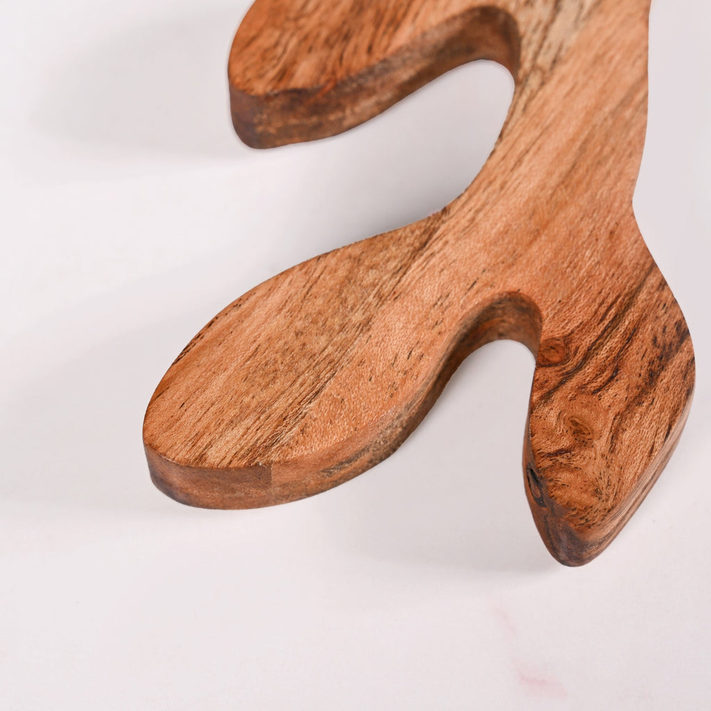 Leaf Handle Acacia Serving And Chopping Board 42x8cm Nestasia