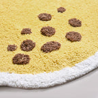 Anti Slip Lemon Cotton Floor Mat 76x56cm Nestasia