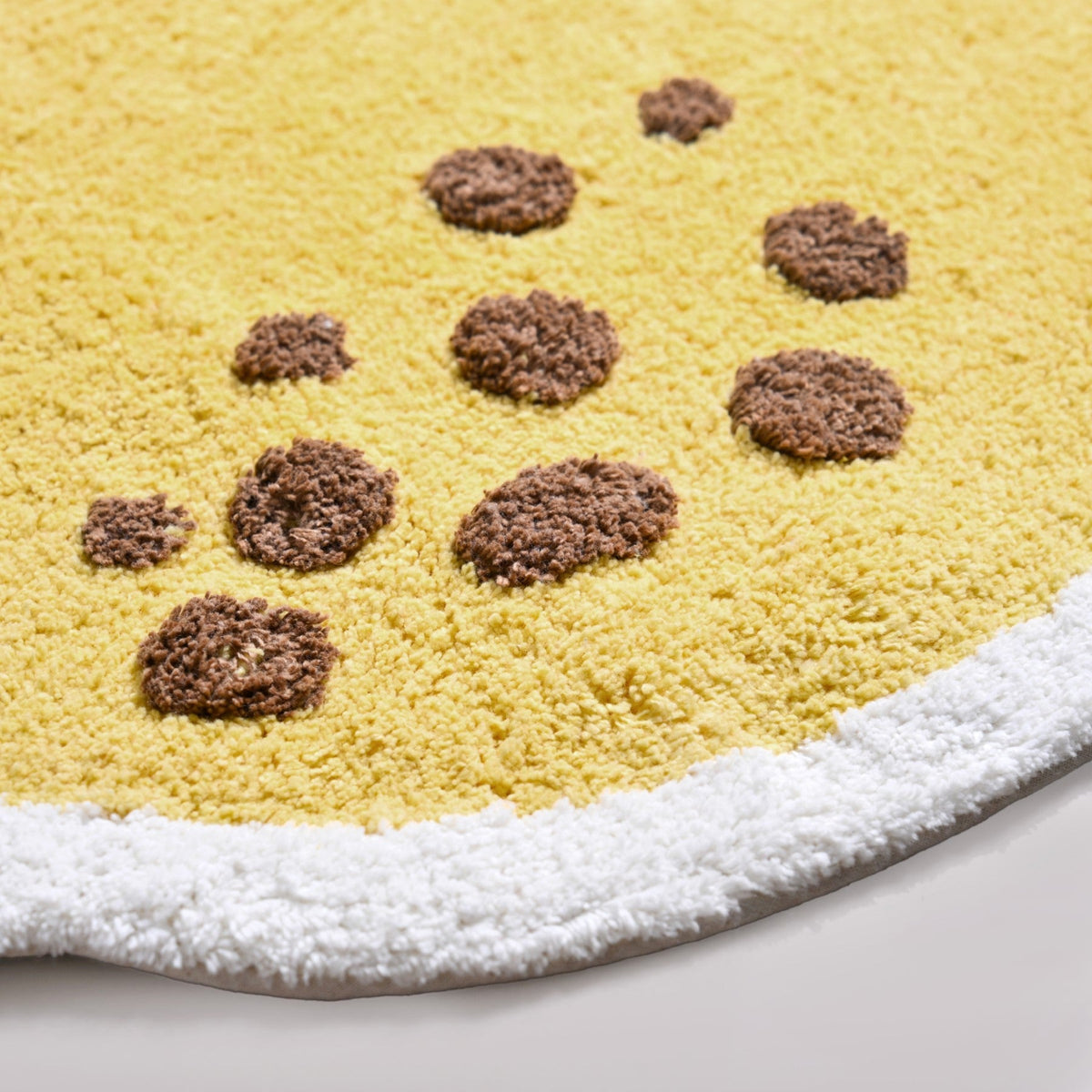 Anti Slip Lemon Cotton Floor Mat 76x56cm Nestasia