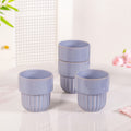 Snugsy Lilac Stackable Ceramic Cup Set Of 4 280ml Nestasia