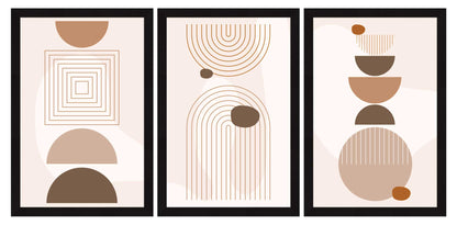 Boho Painting For Wall Decoration, Set of 3 AXIII-30-BOH