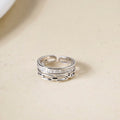Linked With Love Duo Band Silver Ring Nestasia