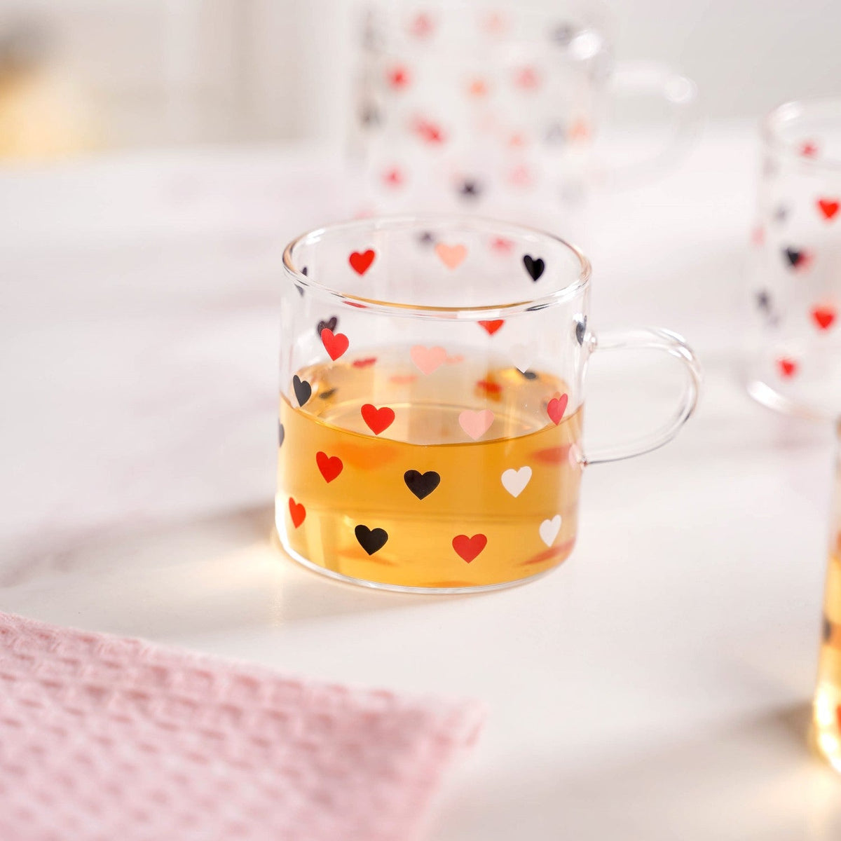 Little Hearts Cup Set Of 6 120ml Nestasia